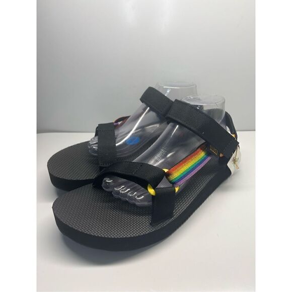 TEVA mens Sz 11 Midform Universal Rainbow Pride Sandal - Picture 2 of 13